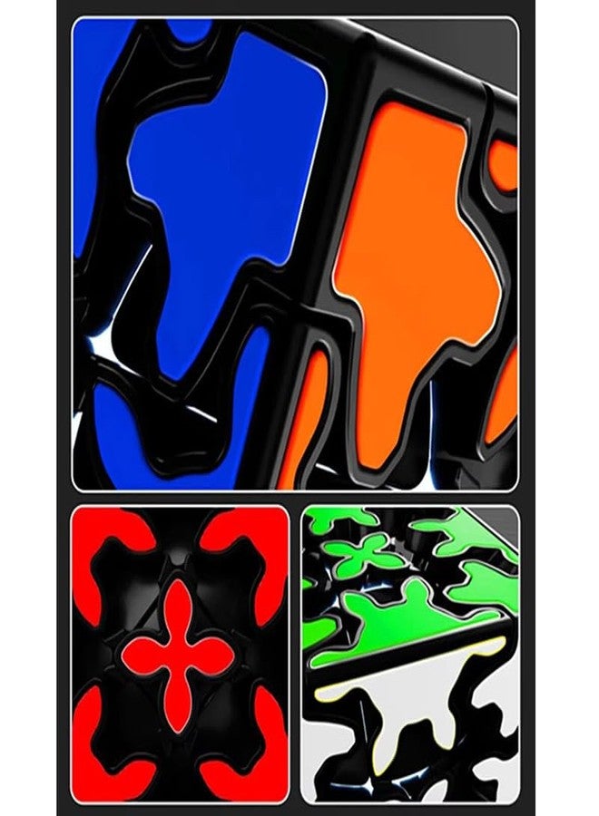 HAWKISTER QiYi 3x3 Gear Cube Keychain, Mini 3x3 Keyring Gear Speed Cube Twisty Puzzle, Brain Teasers 3.5cm - Image 5